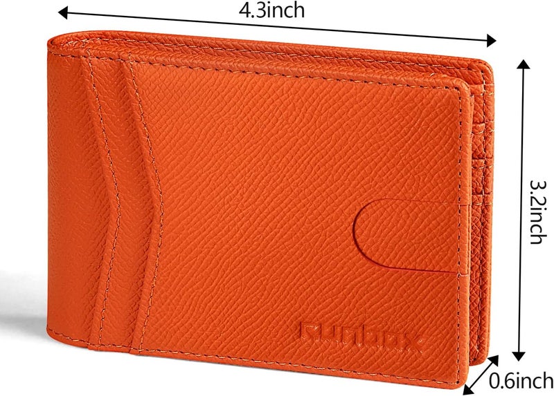 RUNBOX Wallet for Men Slim Rfid Leather 2 ID Window With Gift Box | Slim, Rfid, 2 ID Window, With Gift Box, Slim, Rfid - Image 3